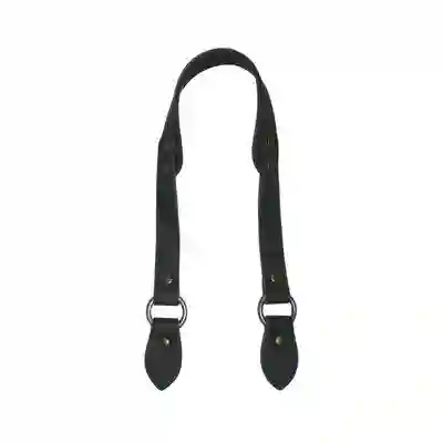 Asas de cuero sintético oval doble 30X3 cm negra