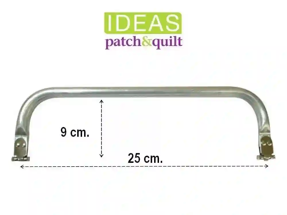 Boquilla interior cuadrada de metal 25x9 cm