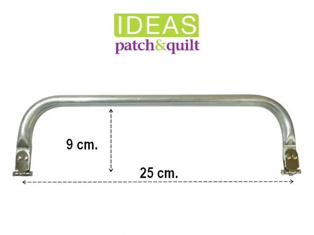 Boquilla interior cuadrada de metal 25x9 cm