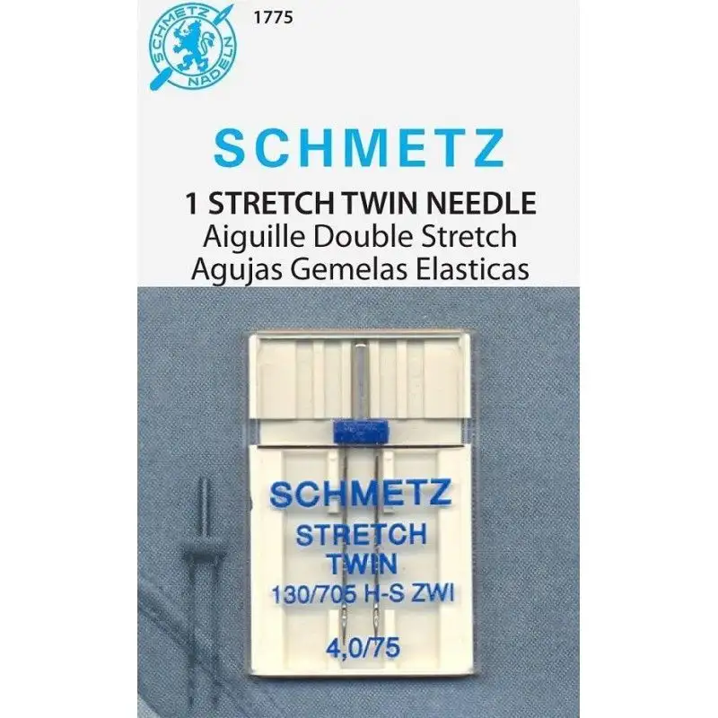 Aguja Schmetz Stretch gemela