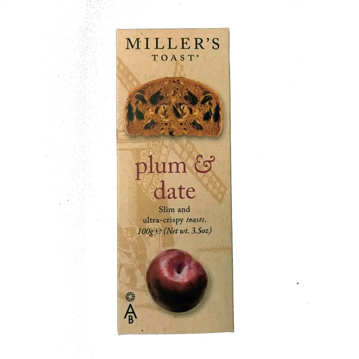 Miller's Toast Tostadas con ciruelas y dátiles - Paquete 100 gr
