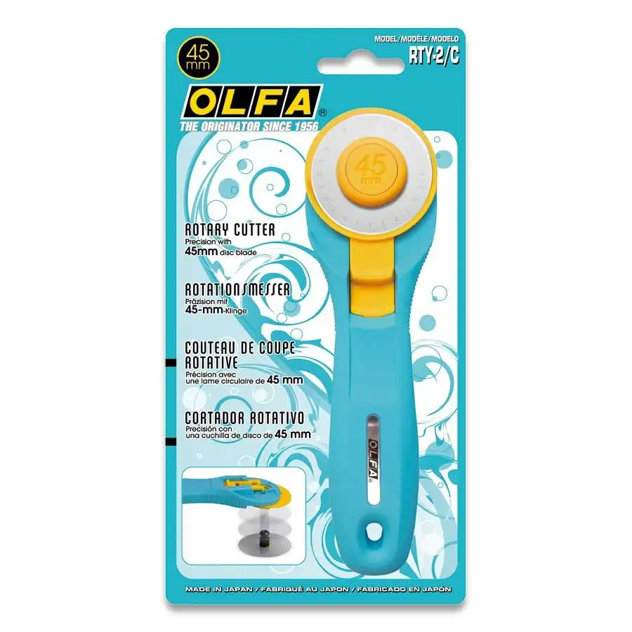 Cúter rotatorio OLFA 45 mm turquesa
