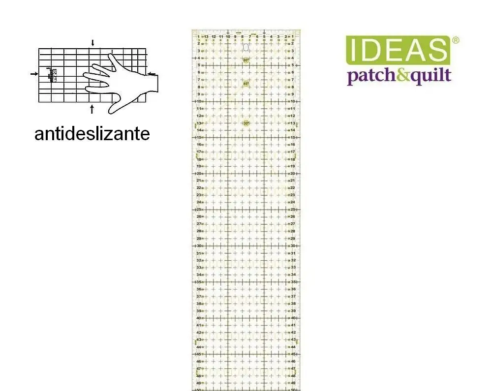 Regla Patchwork Rectangular 60x15 cm