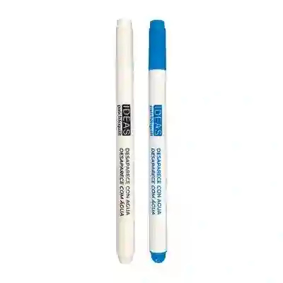 Marcadores de Tela Solubbles al Agua (dúo Azul y Blanco)