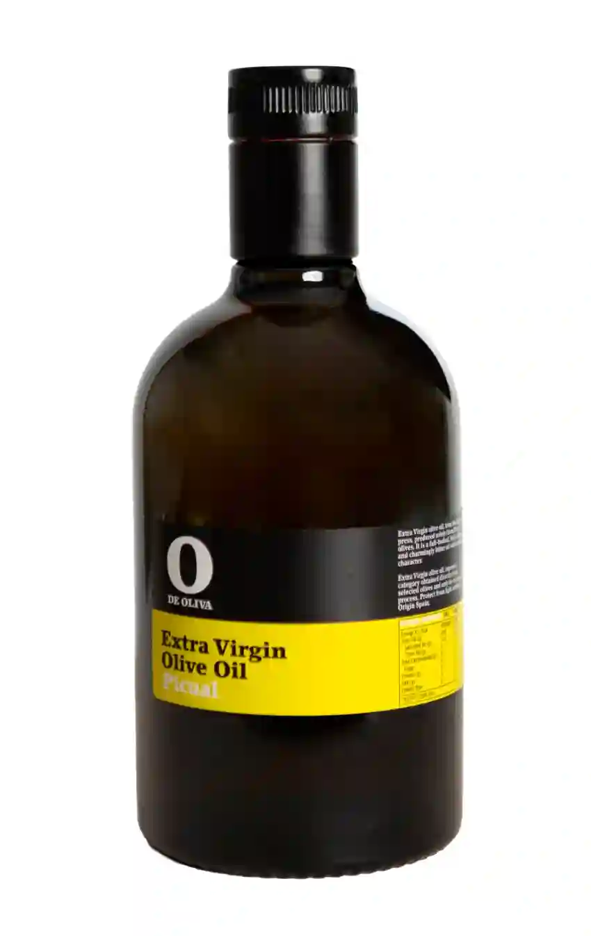 6x O de Oliva Picual - Botella de Vidrio 500 ml.