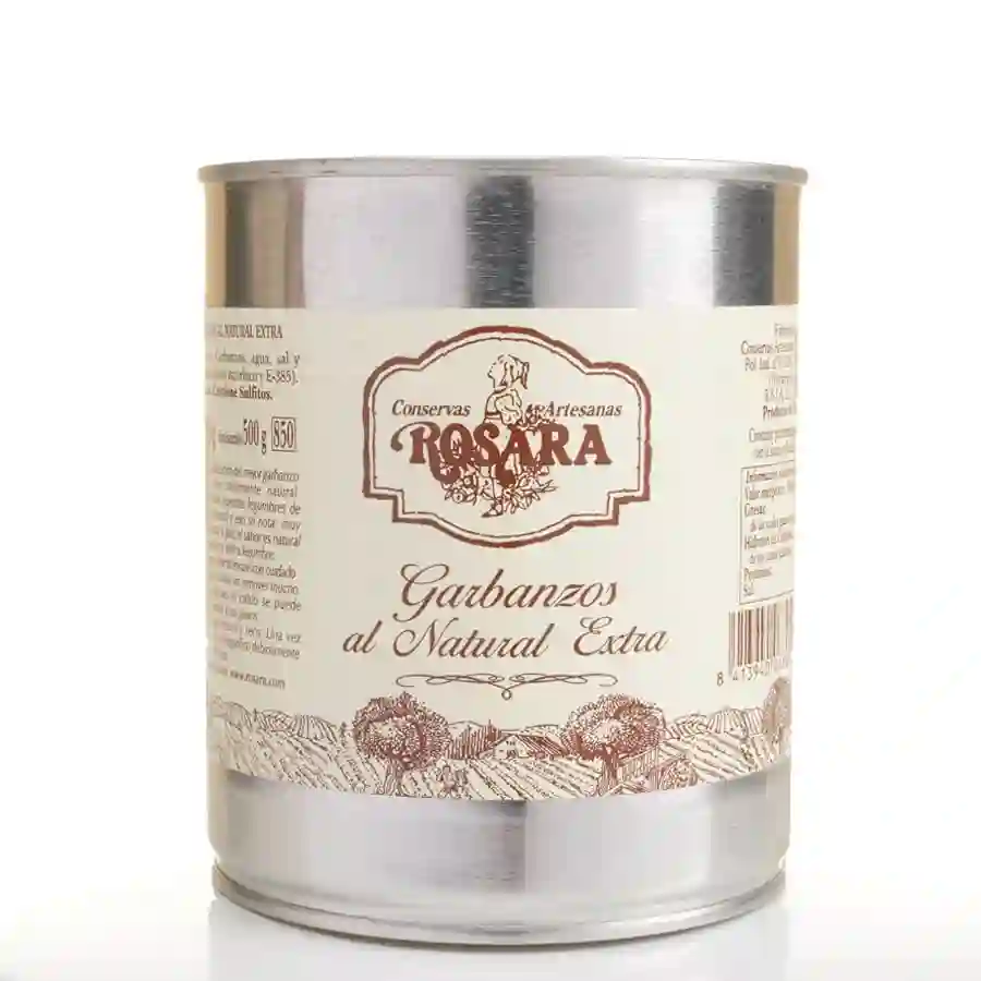 Rosara Garbanzo Al Natural - Lata 850 ml.