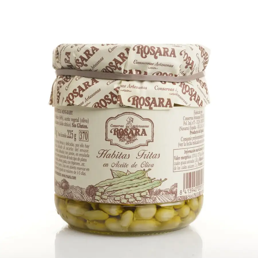 Rosara Habitas Fritas "Baby" - Tarro 370 ml.