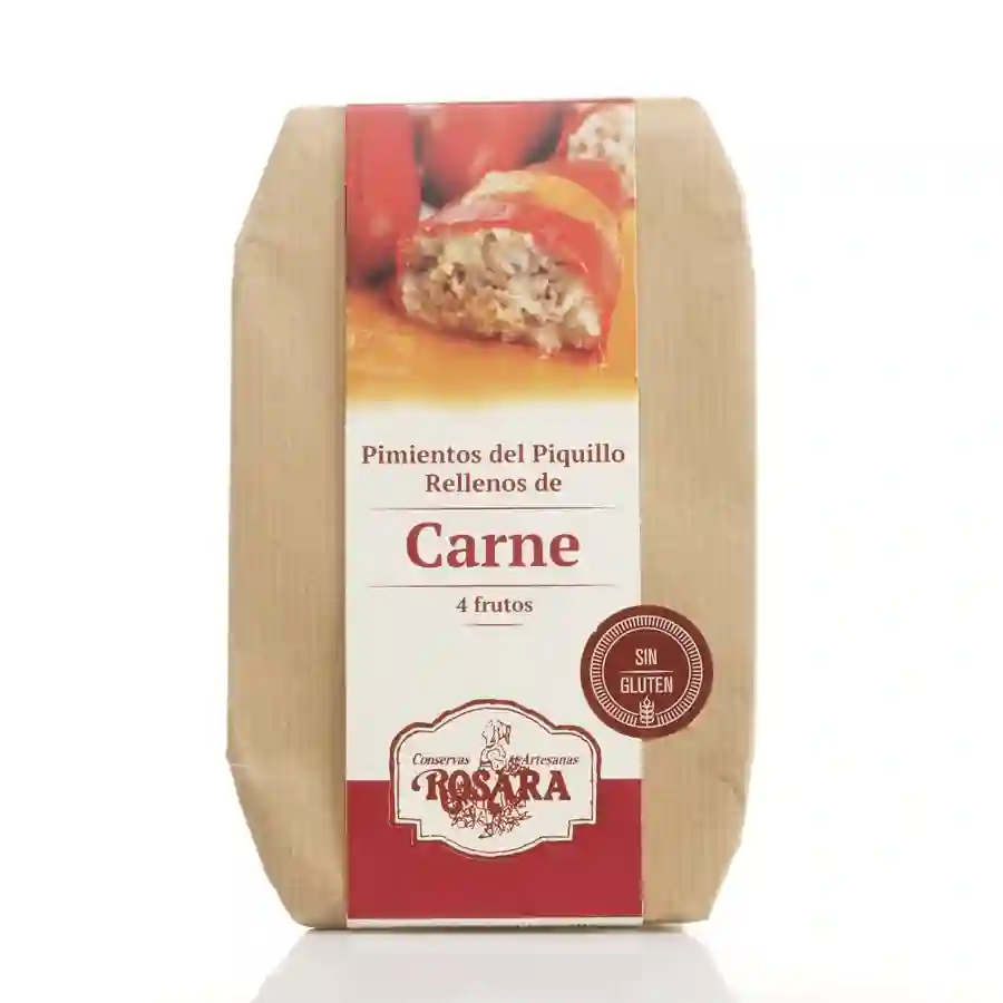 Rosara Pimientos del Piquillo Rellenos de Carne - Lata 270 ml.