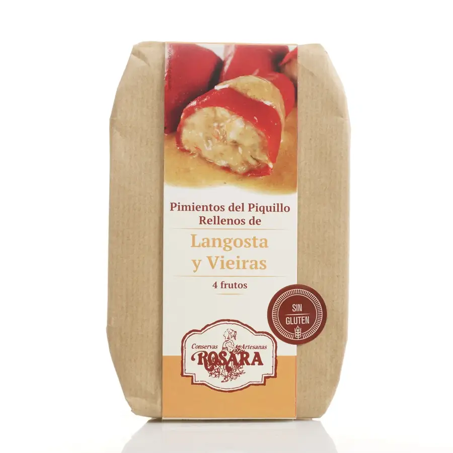 Rosara Pimientos Rellenos de Langosta y Vieiras - Lata 270 ml.