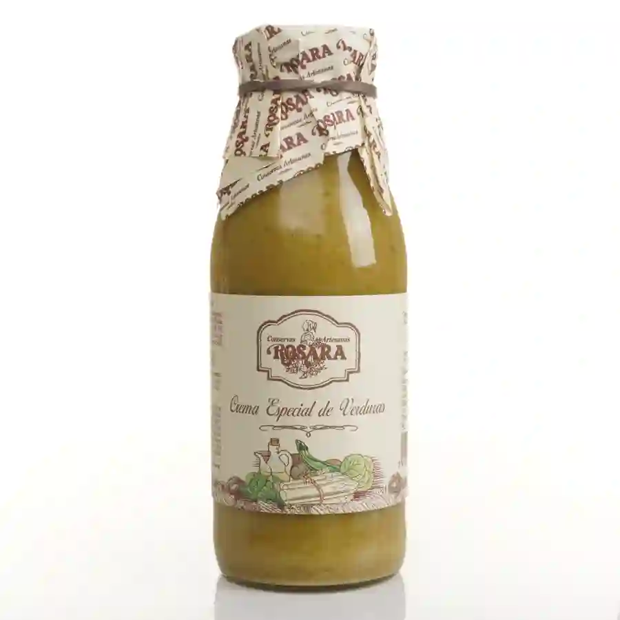 Rosara Crema Especial de Verduras - Botella de Vidrio 500 ml.