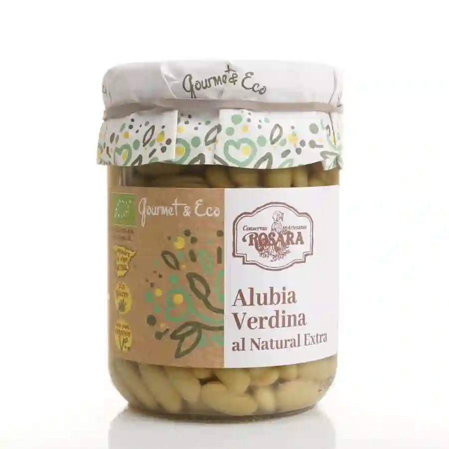 Rosara Alubia Verdina Extra Ecológica Al Natural - Tarro 445 ml