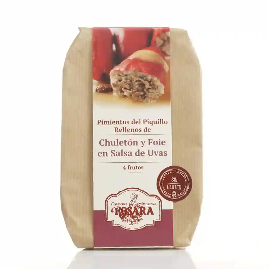 Rosara pimiento relleno de chuletón y foie - Lata 270 ml