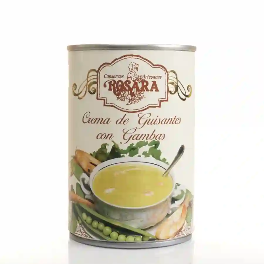 Rosara Crema de Guisantes Con Gambas - Lata 425 ml