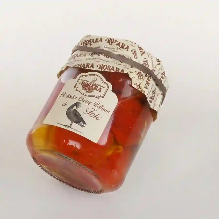 Rosara Pimientos Cherry Rellenos de Foie - Tarro 212 ml