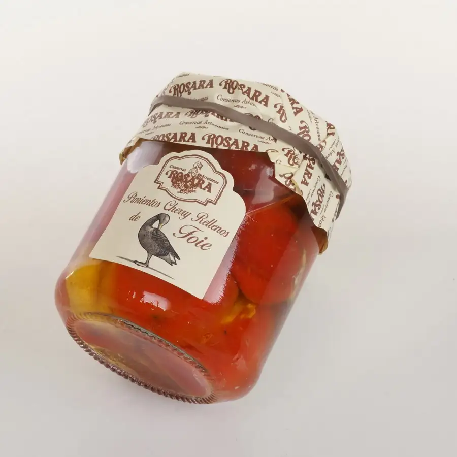 Rosara Pimientos Cherry Rellenos de Foie - Tarro 212 ml