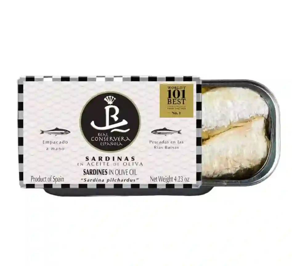 RCE Sardinas en Aceite de Oliva 3/4 Piezas - Lata 125 gr.