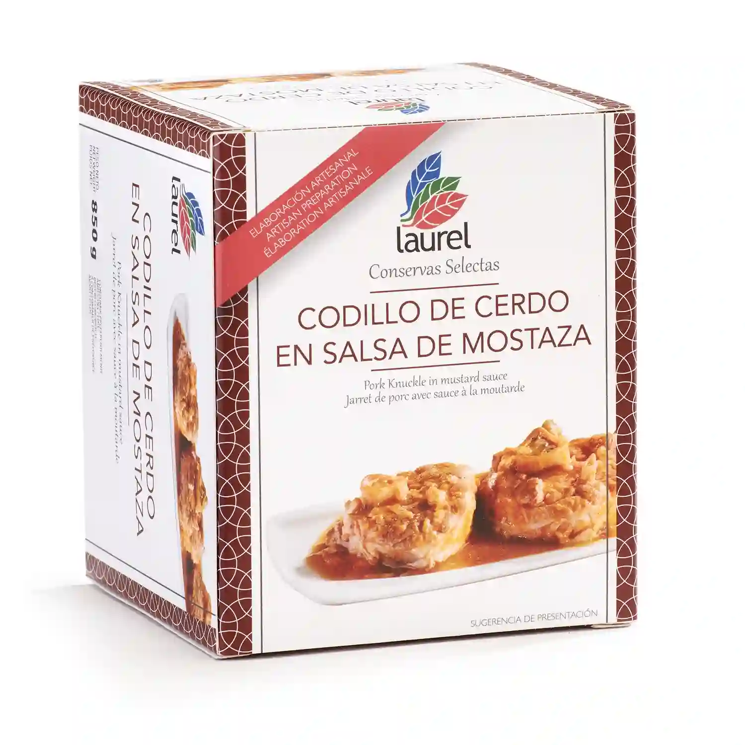 Sabores de Asturias Codillo de Cerdo Deshuesado en Salsa Mostaza - 900 GR