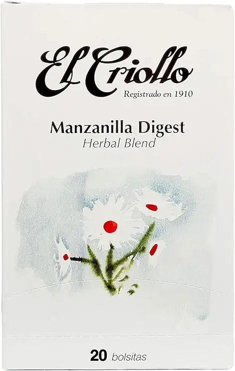 El Criollo Infusioón Manzanilla Digest Gourmet - Caja de 20 Saquitos