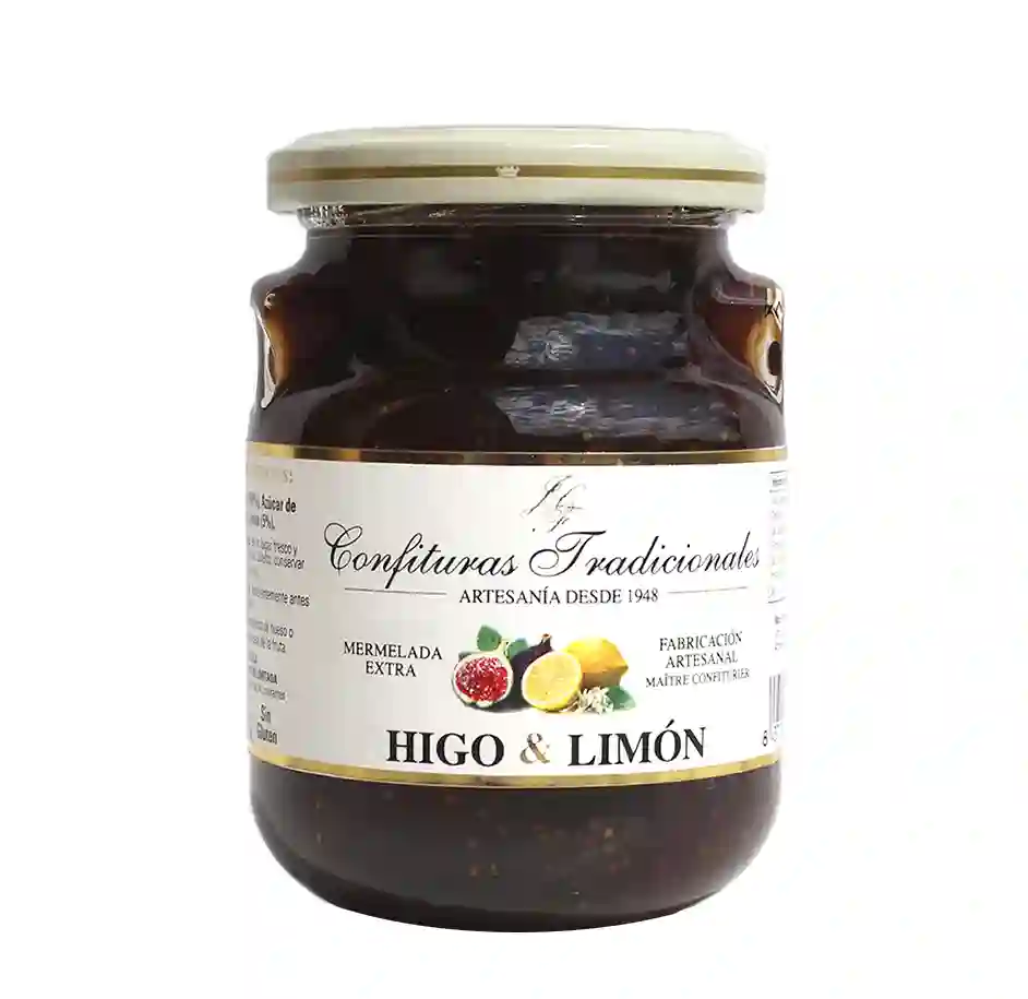 6x Confituras Tradicionales Mermelada Higo y Limón - Tarro 300 Gr.