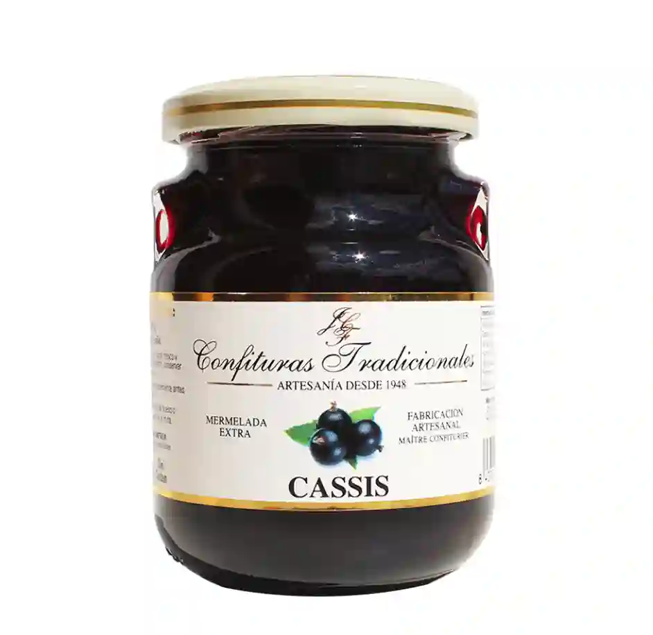 6x Confituras Tradicionales Mermelada Cassis - Tarro 300 Gr.