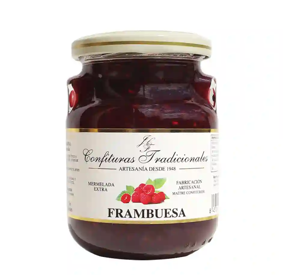 6x Confituras Tradicionales Mermelada Frambuesa - Tarro 300 Gr.