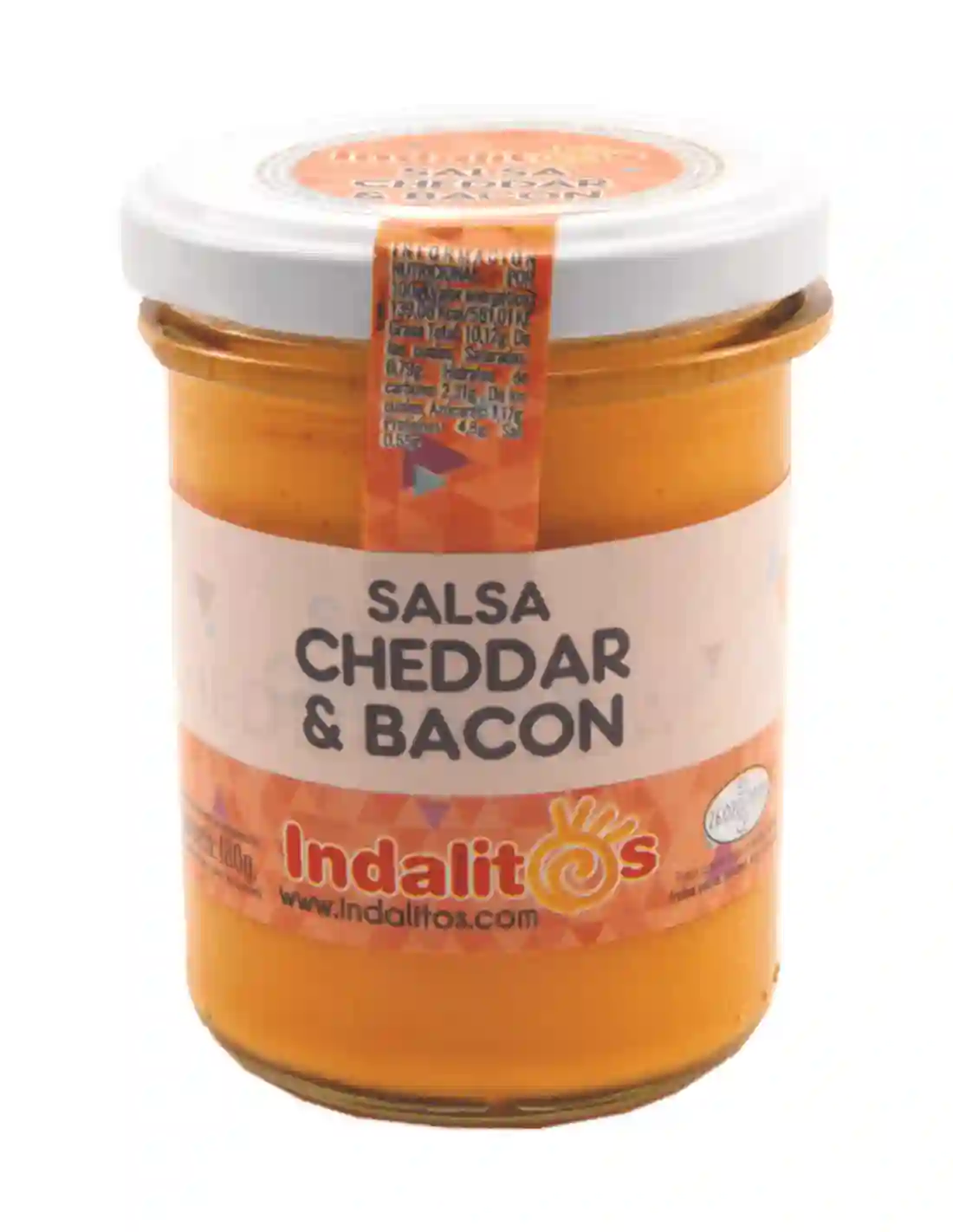 Indalitos Salsa Cheddar Con Bacon - Tarro 180 Gr.