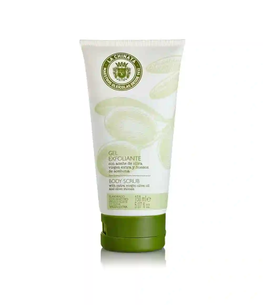 La Chinata gel exfoliante con aceite de oliva y huesos de aceituna - Tubo 150 ml
