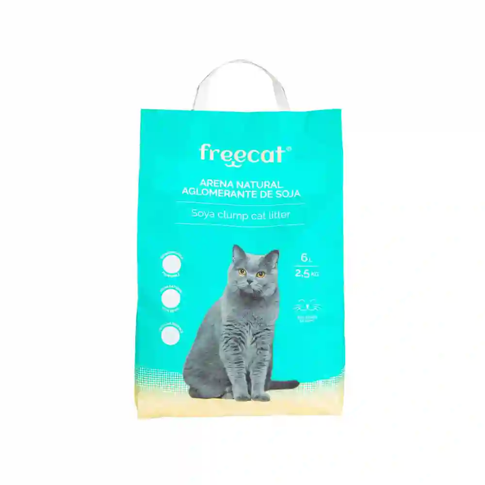 Freedog Arena Natural Aglomerante de Soja Lavanda 6L 2,5 kg