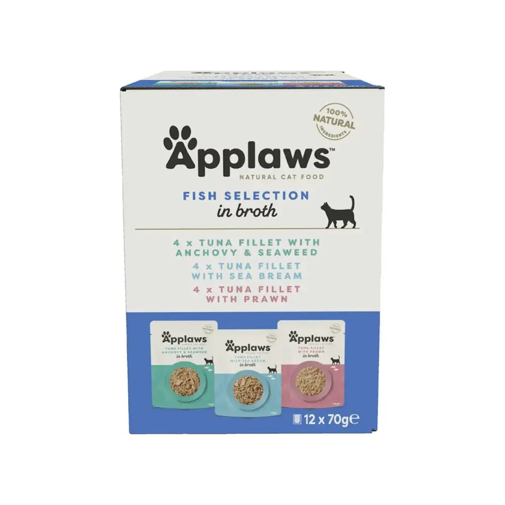 Plafers Multipack Sobres Gato Selección Pescado en Caldo 12x70g