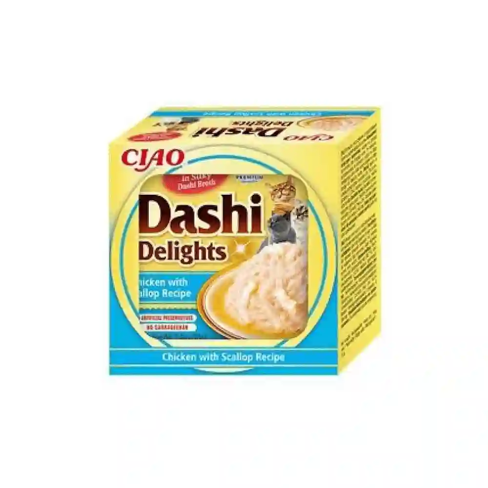 Churu Cat Dashi Delights Pollo Con Vieira 70G
