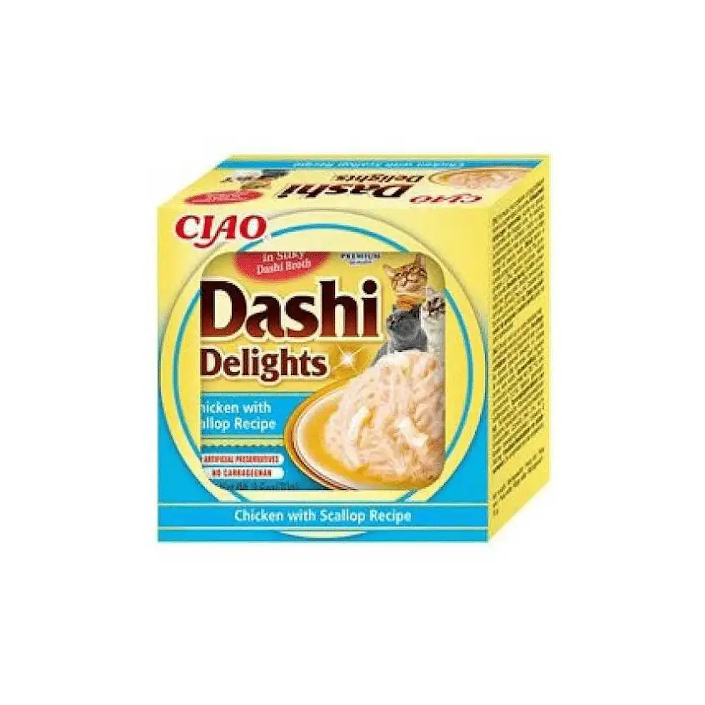 Churu Cat Dashi Delights Pollo Con Vieira 70G