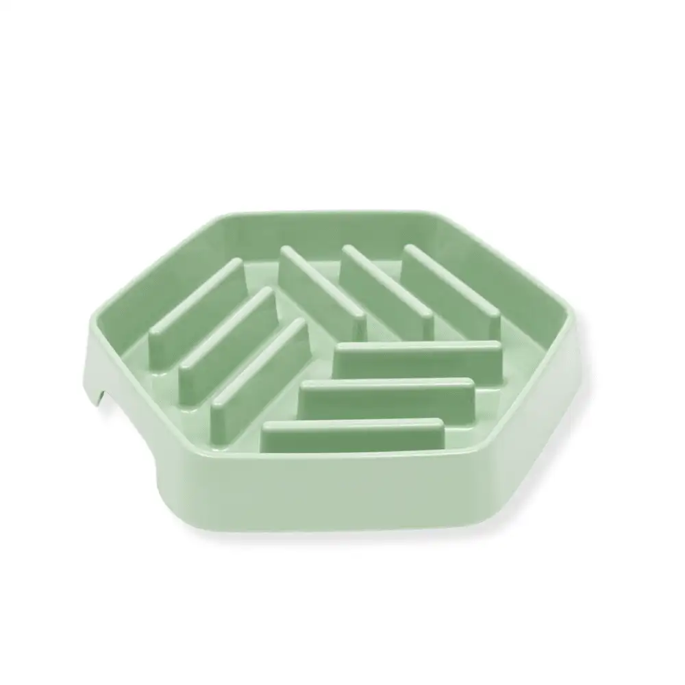 Comedero Come-Despacio Hexácono Verde