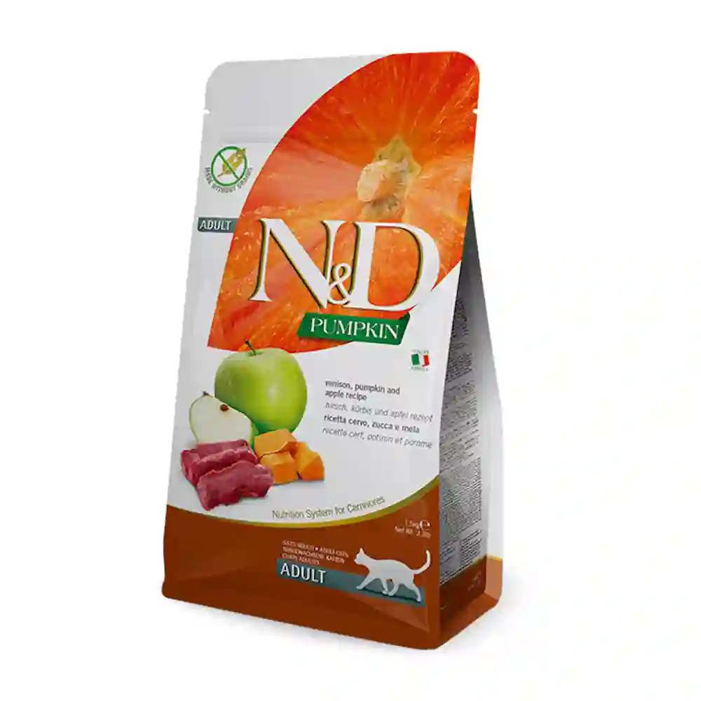 Farmina Cat y Pumpkin Adult Venado, Calabaza y Manzana 1,5 kg