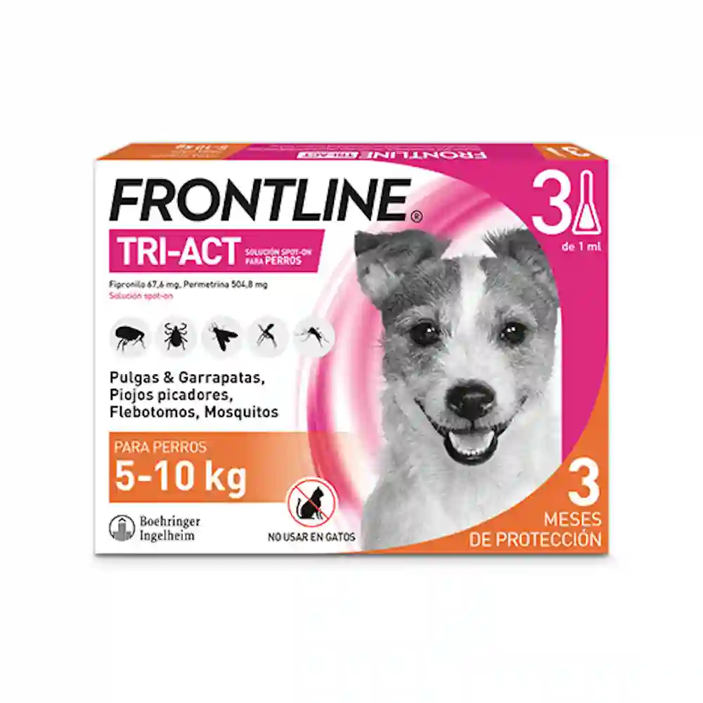 Pipetas de primera línea tri-act para perros de 5-10 kg
