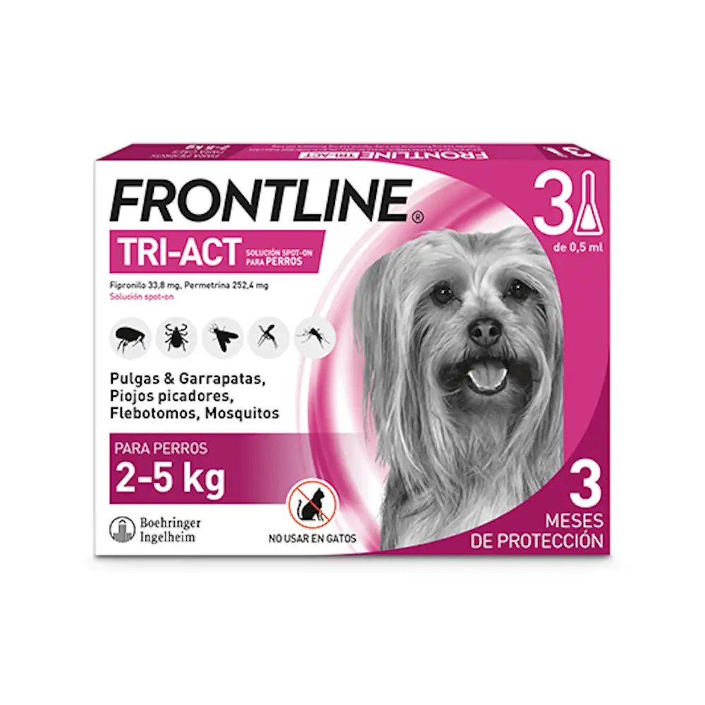 Pipetas de primera línea tri-act para perros de 2-5kg