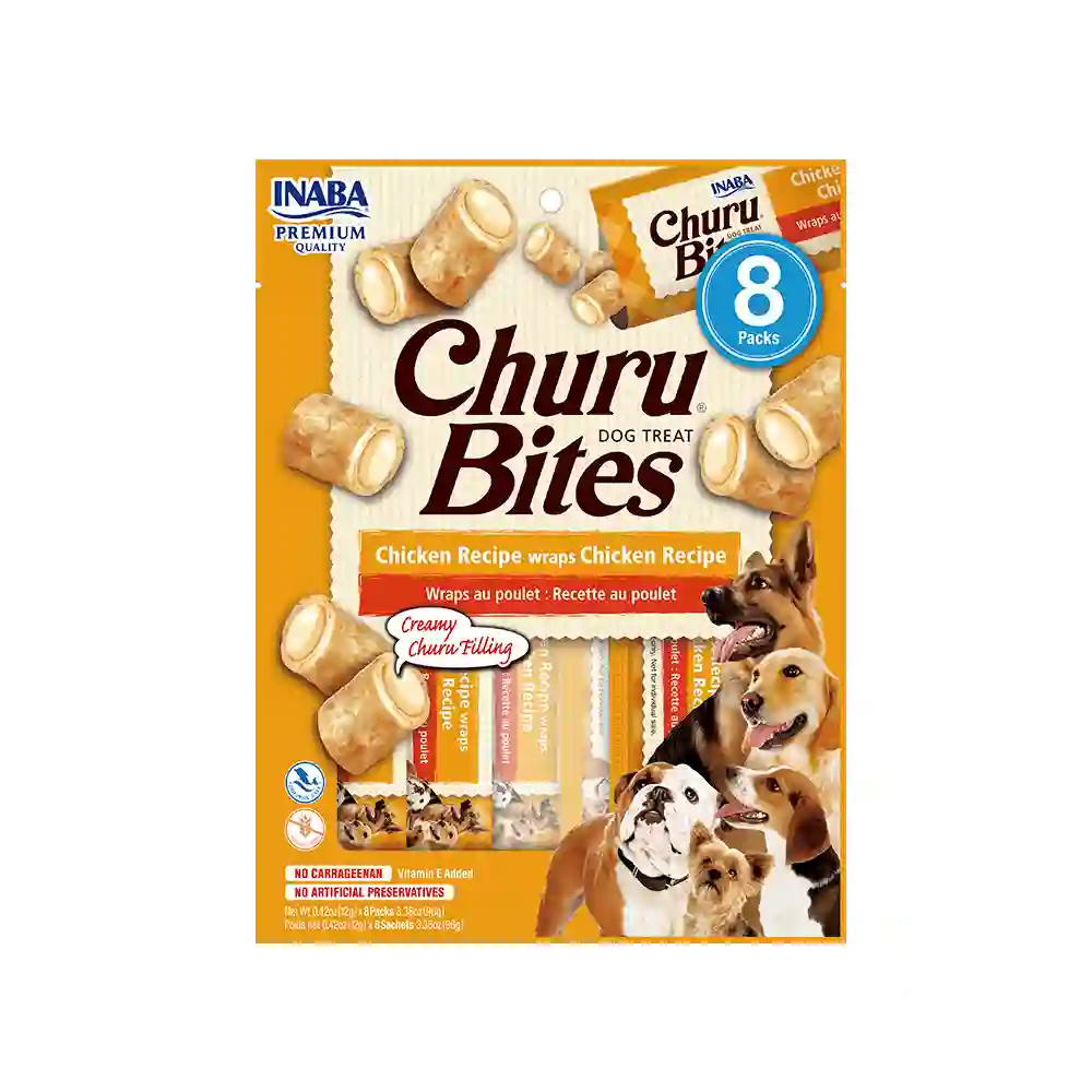 Churu Dog Bites Bocaditos Receta de Pollo Para Perros 8x12g
