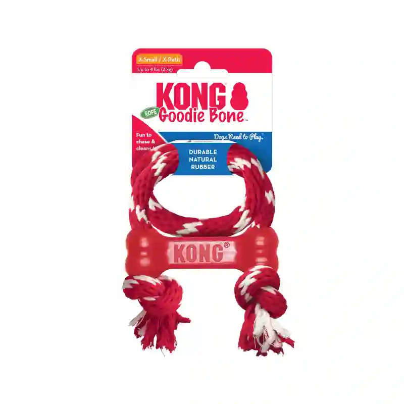 Kong Goodie Bone Con Cuerda