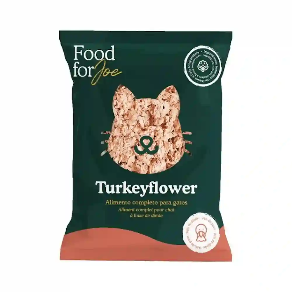 Alimentos para el menú de Joe Turkeyflower de Pavo para Gatos 200g