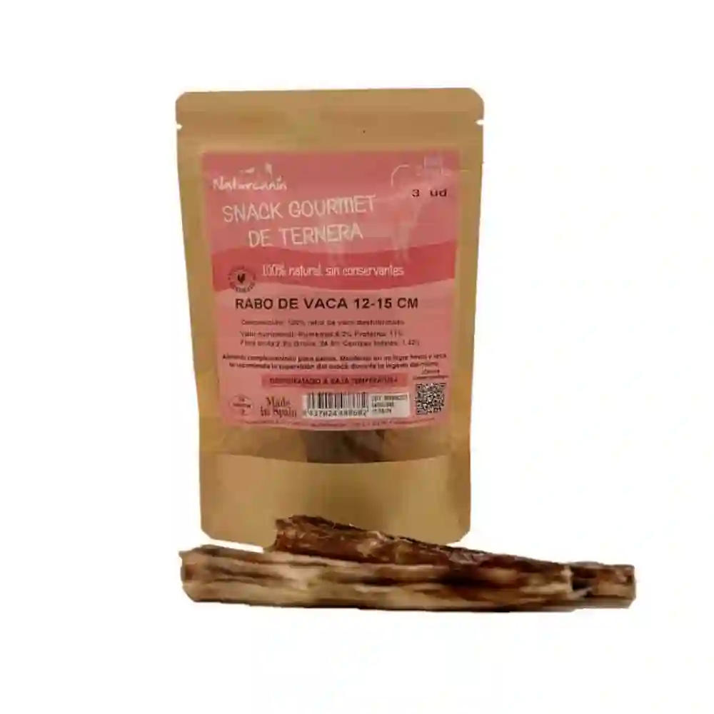 Naturcanina Rabo de Vaca Deshidratado 12-15 CMS
