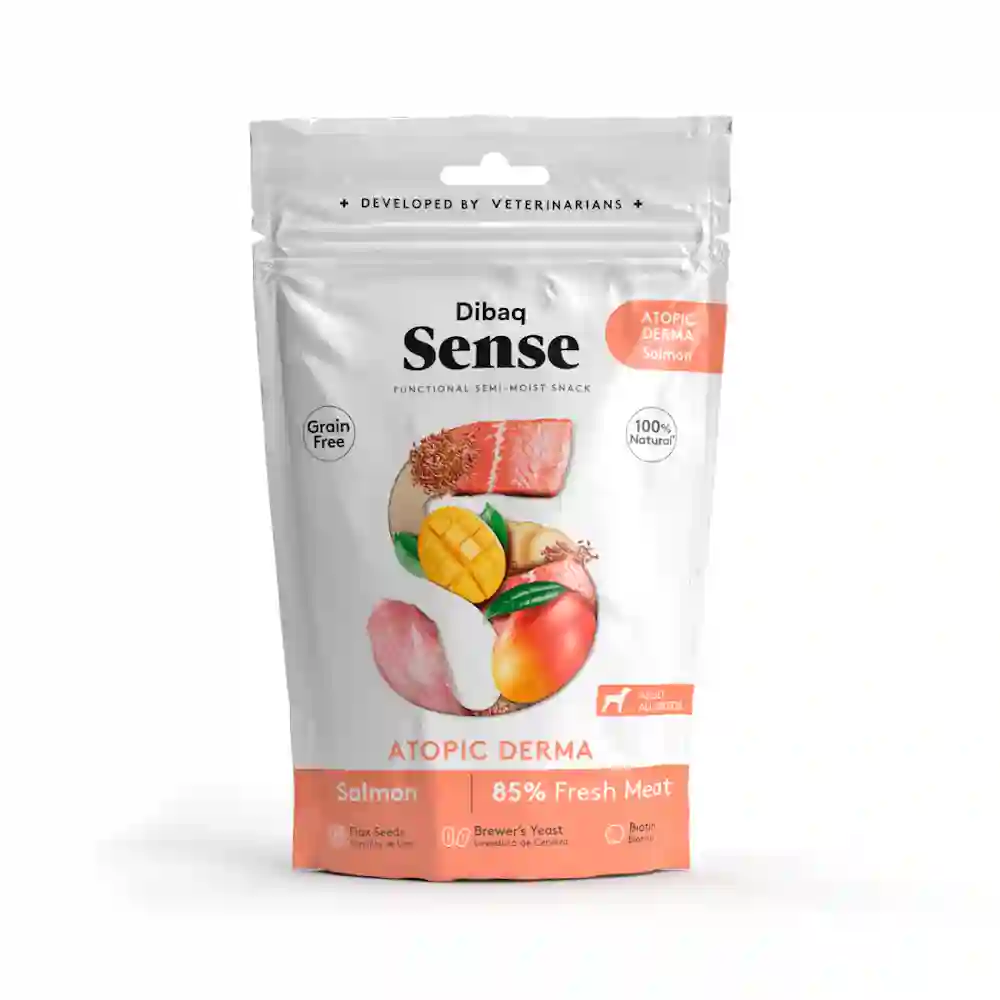 Dibaq snack funcional atópico derma salmón 100g