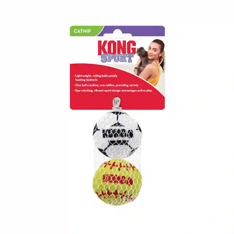 Kong Pelotas Deportivas para Gatos (2uds)