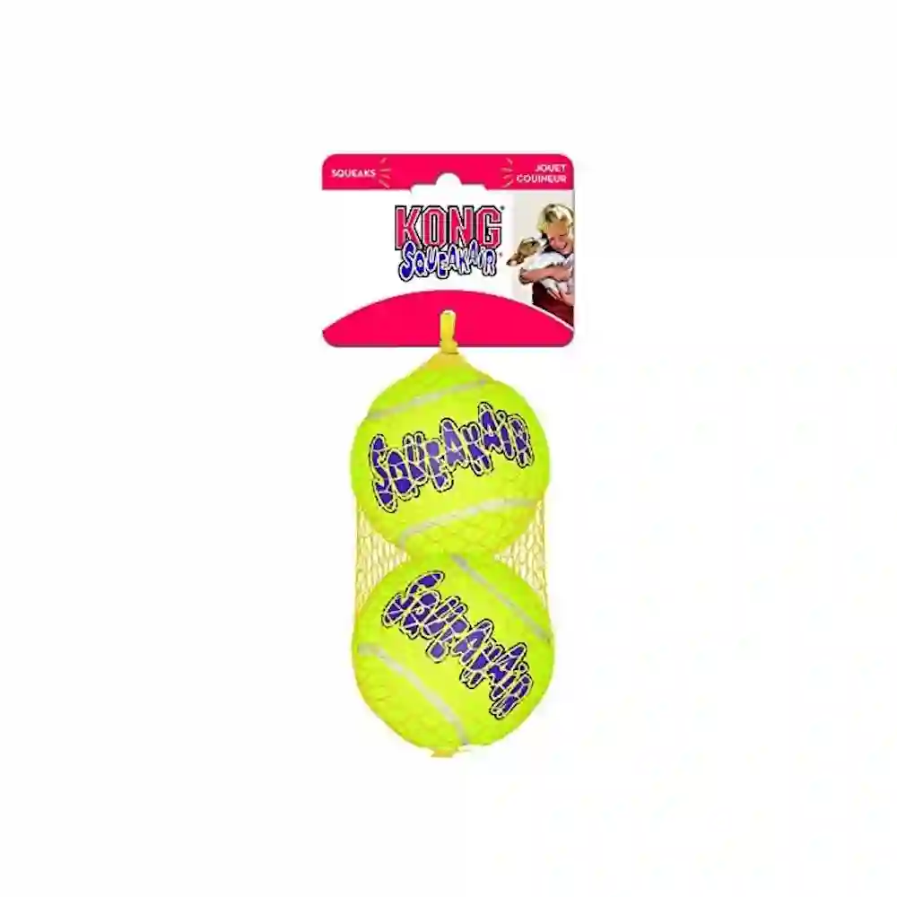 Kong Pelota de Tennis Squeakair (2uds)