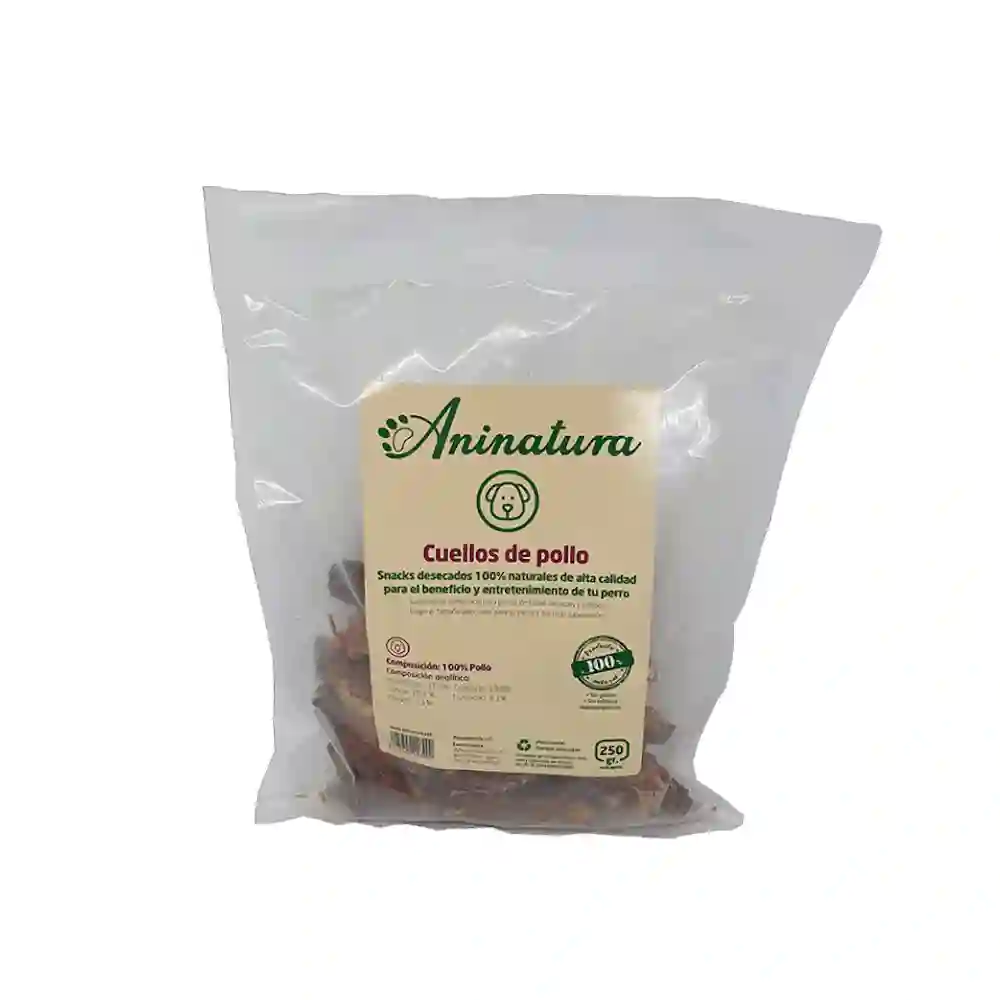 Snack de Aninatura Cuelos de Pollo 250G