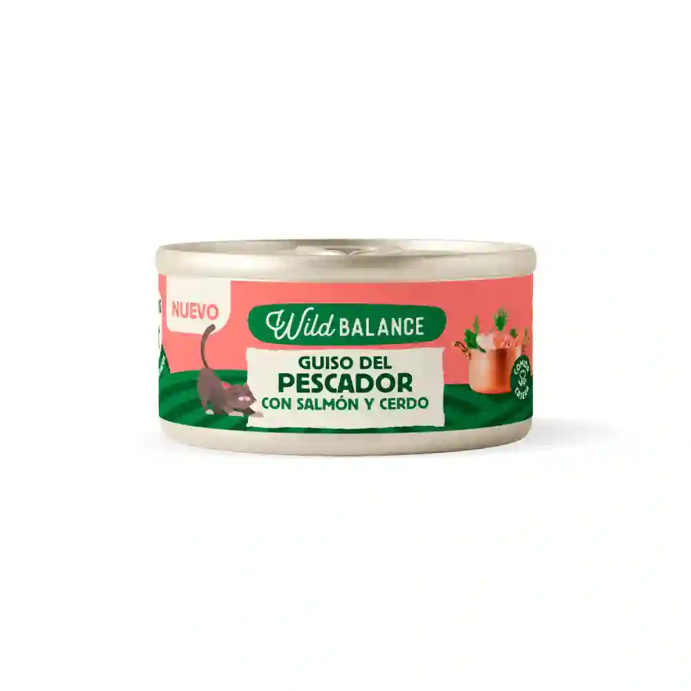 Wild Balance Lata para Gatos Guiso del Pescador Salmón y Cerdo 80g
