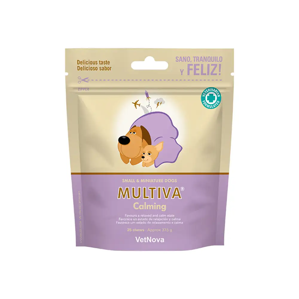 Multiva calmante para perros Pequeños y miniatura 25 masticación