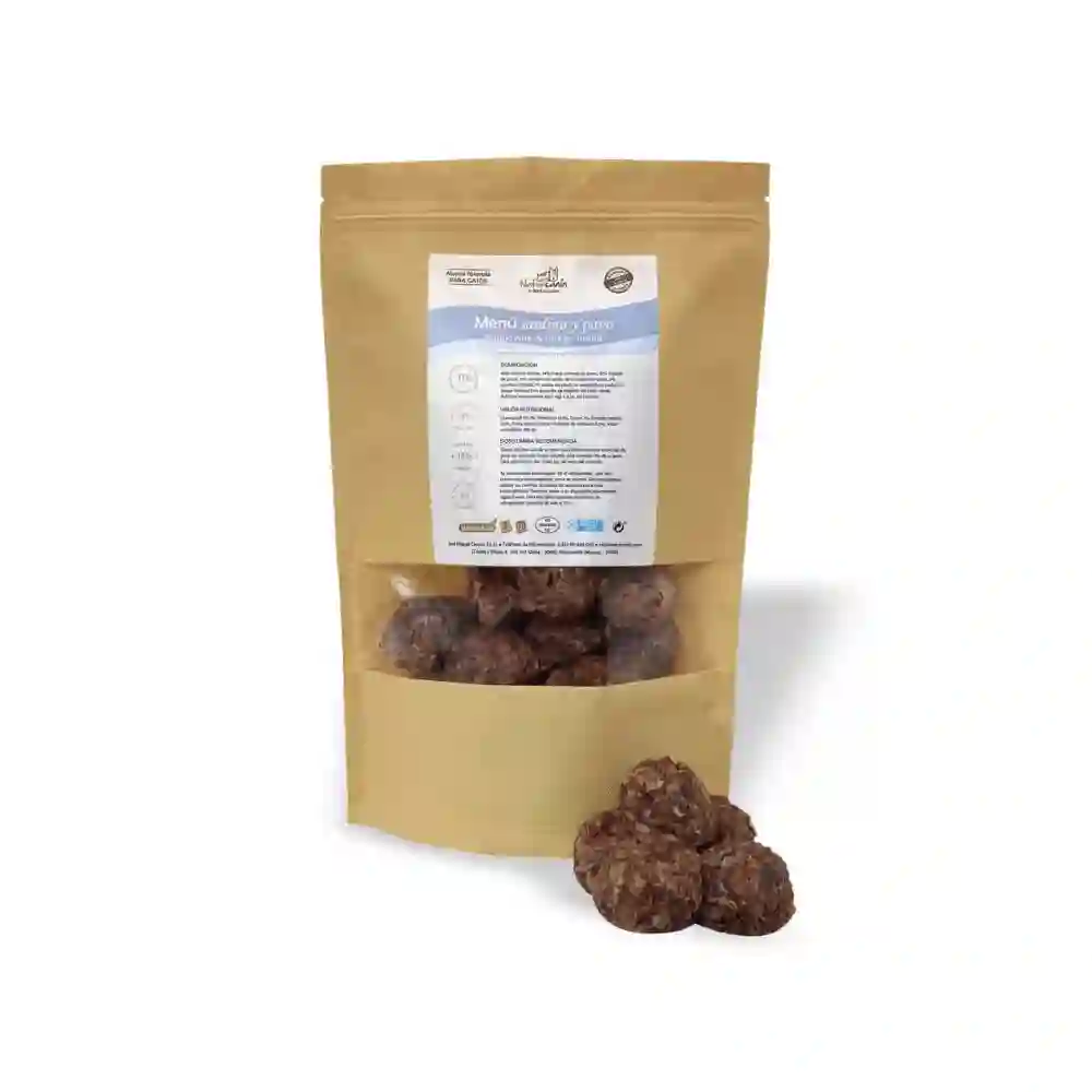 Naturcanina Menú de Albóndigas de Sardina y Pavo para Gatos 900G