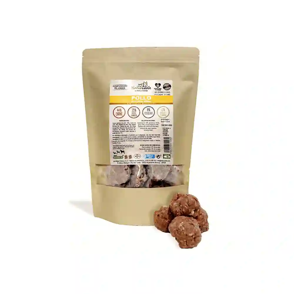 Naturcanina Menú de Albóndigas de Pollo Para Perros 900G
