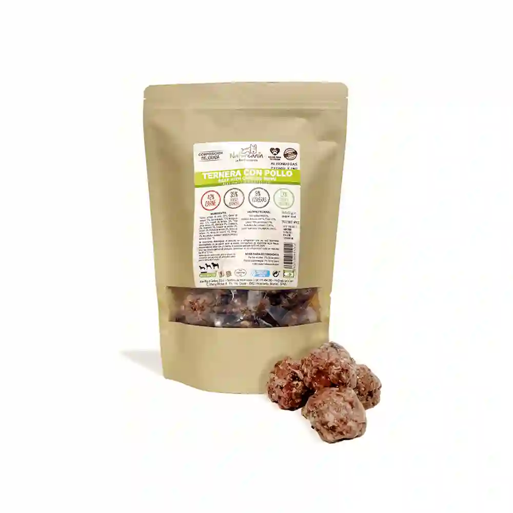 Naturcanin Menú de Albóndigas de Ternera y Pollo para Perros 900g