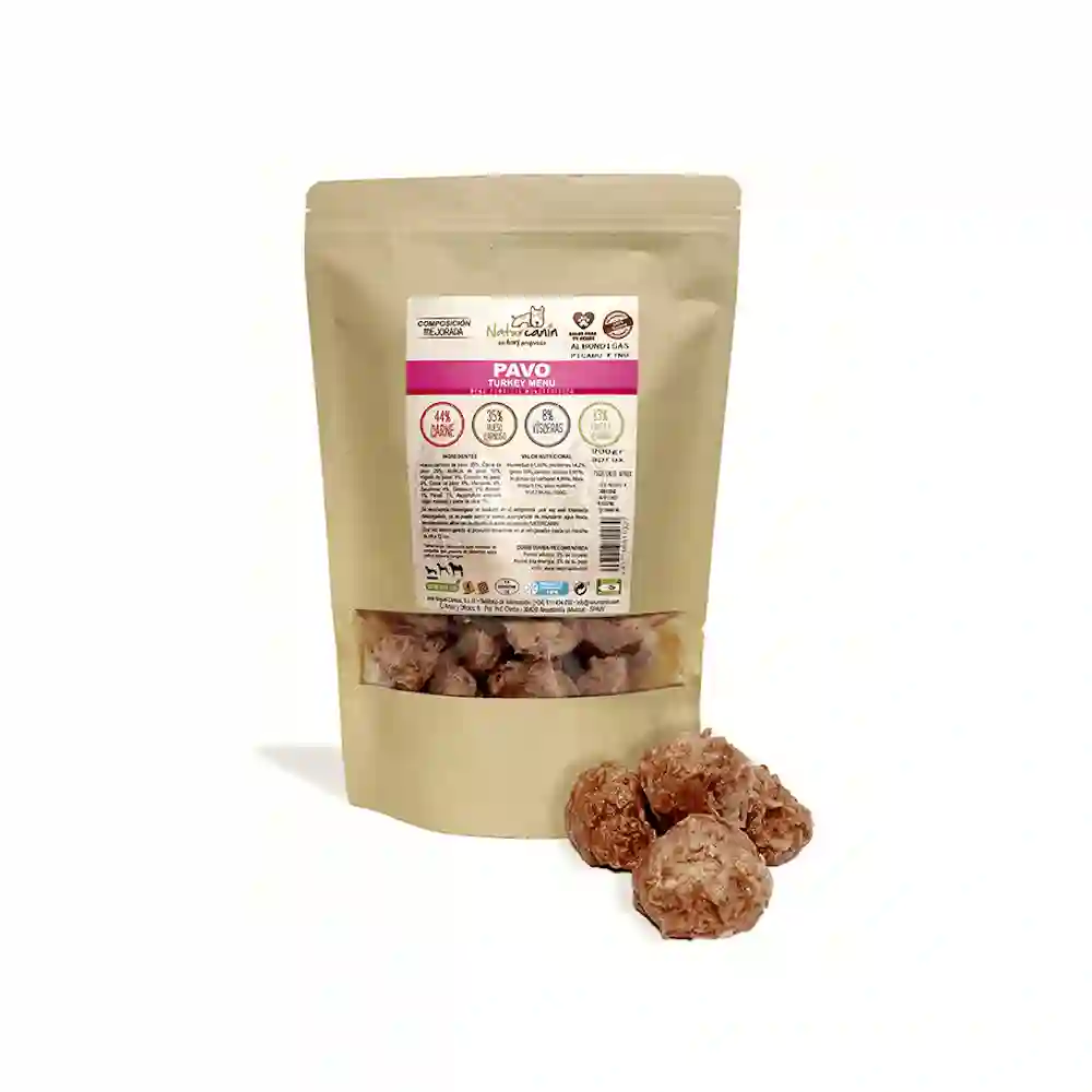 Naturcanina Menú de Albóndigas de Pavo para Perros 900G