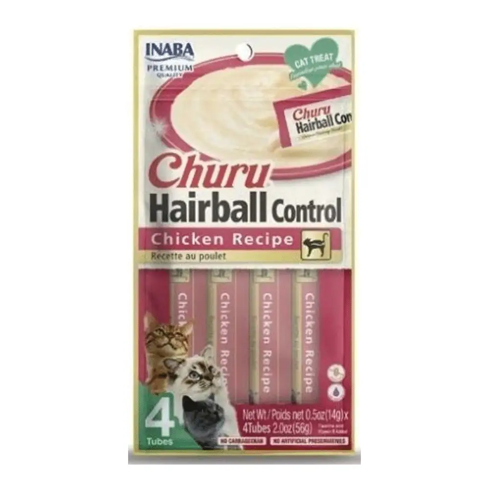 Churu Cat Puré Bola de pelo receta de pollo 4x14g